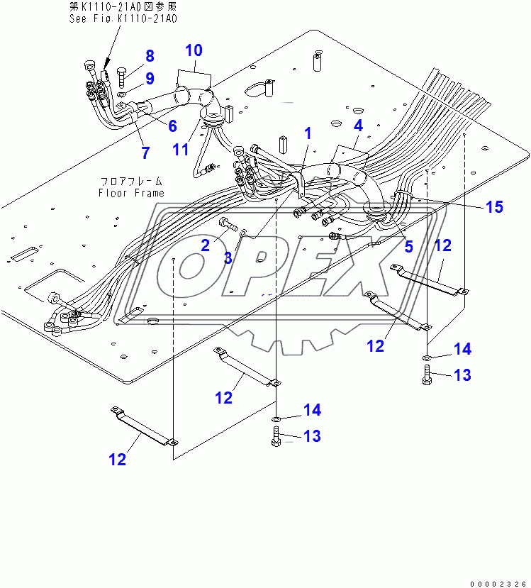  FLOOR FRAME (PPC CLAMP)(200001-250000)