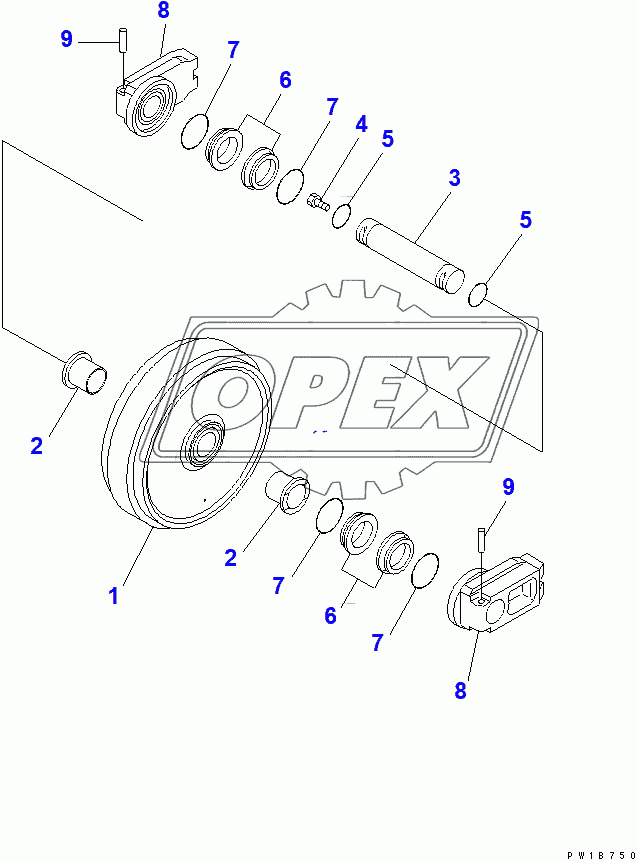  FRONT IDLER(200001-250000)