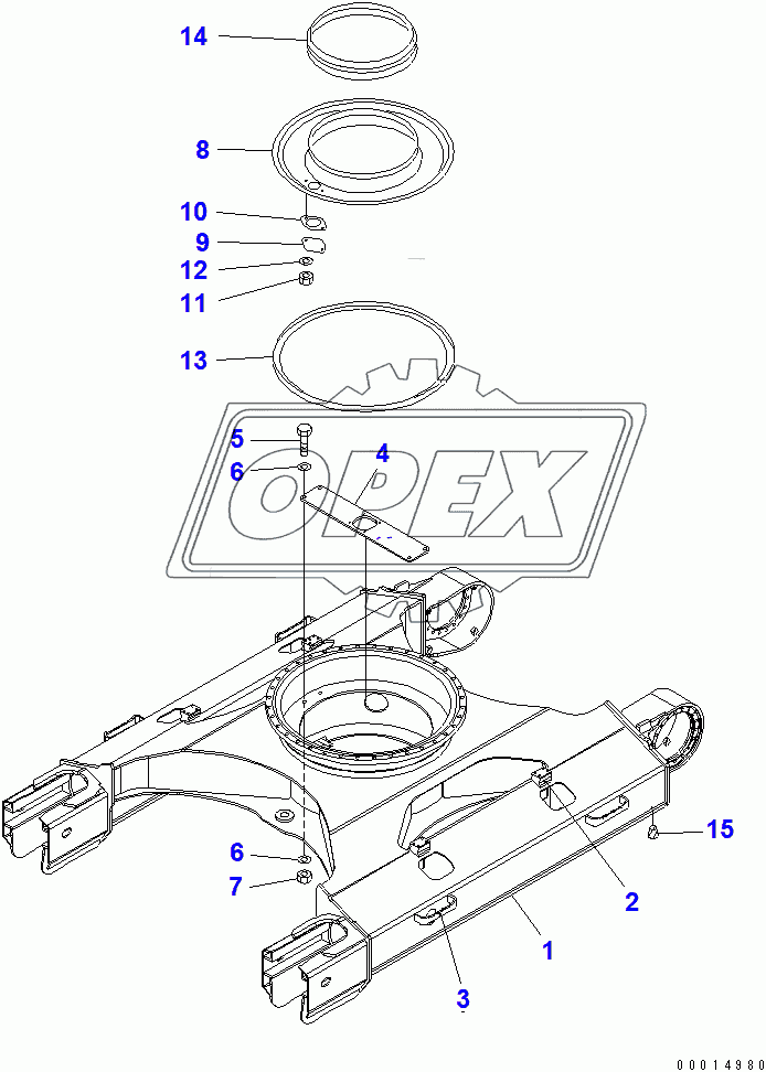  TRACK FRAME (WITH UNDER COVER)