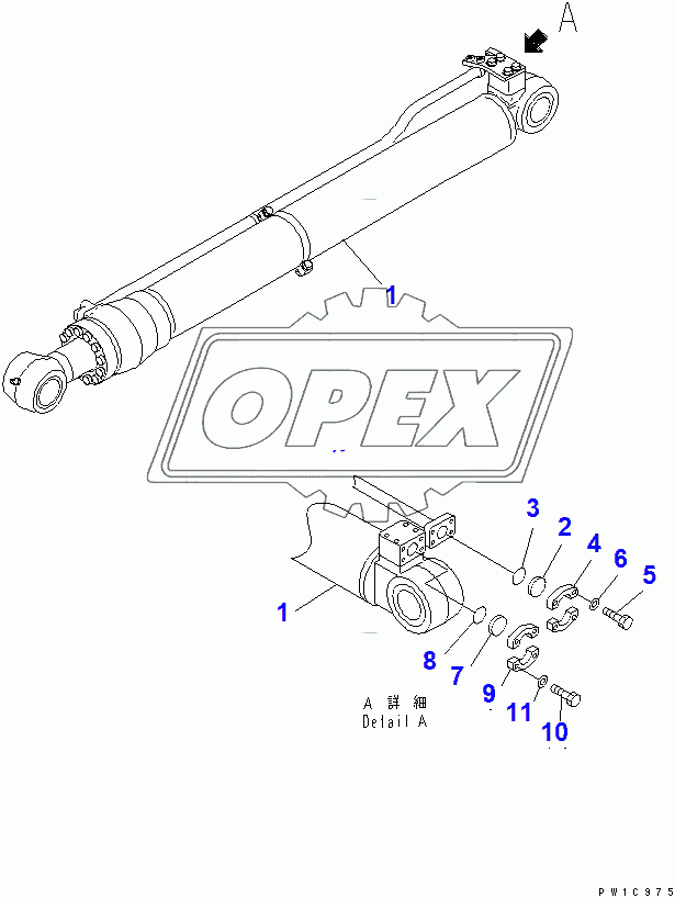  ARM CYLINDER (BLIND PARTS) (FOR COMPONENT)