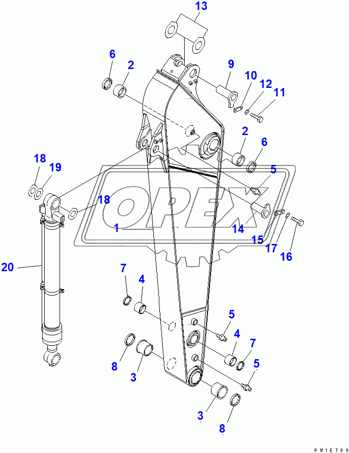  ARM (2.4M) (100 HOURS LUBRICATING)(250001-)