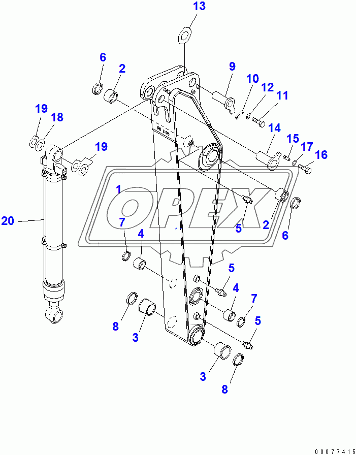  ARM (1.8M) (100 HOURS LUBRICATING)(256736-)