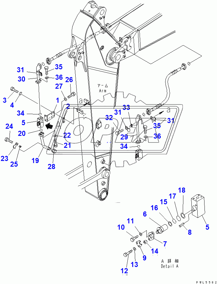  ARM (2.4M) (ADDITIONAL PIPING) (R.H.)