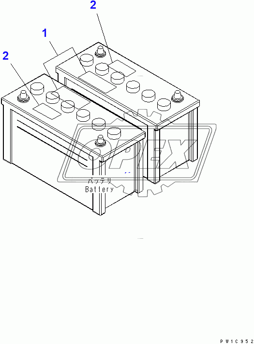  BATTERY CAUTION(200001-250000)