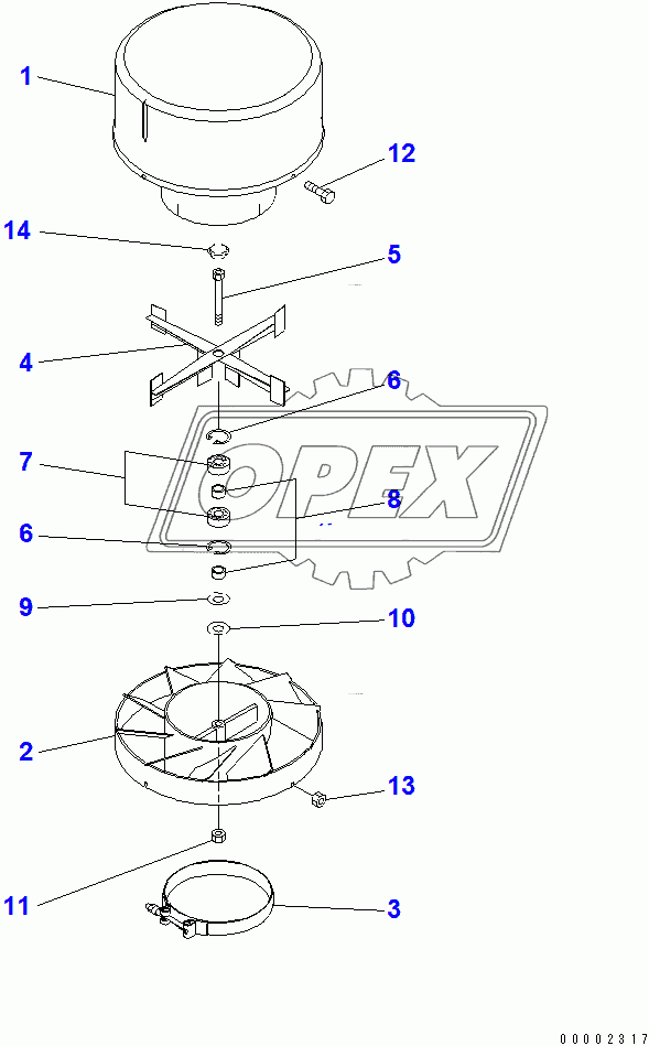  PRECLEANER (INNER PART)(200001-258379)