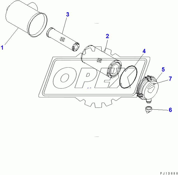  AIR CLEANER (INNER PART) 2