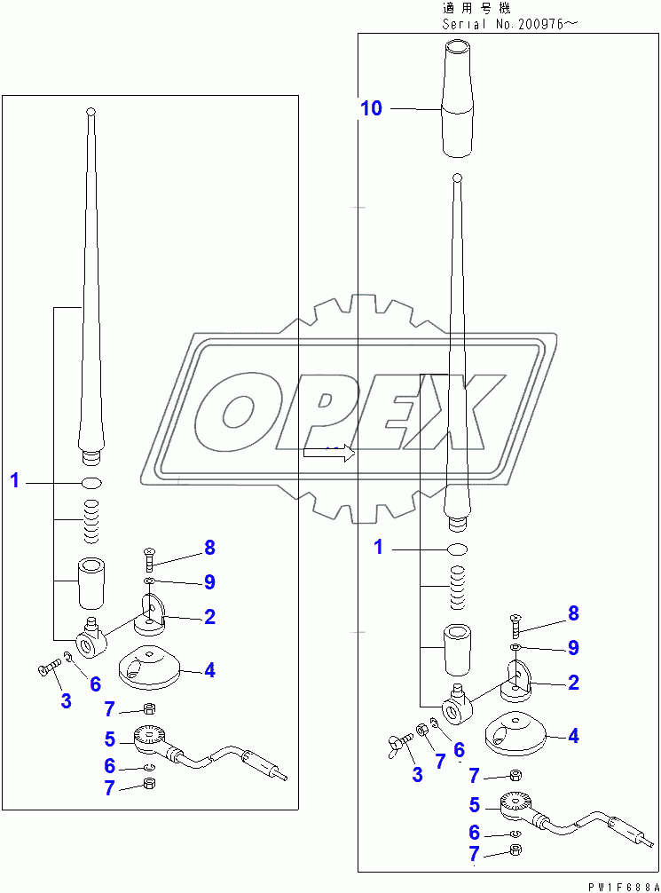  RUBBER ANTENNA(200001-257846)