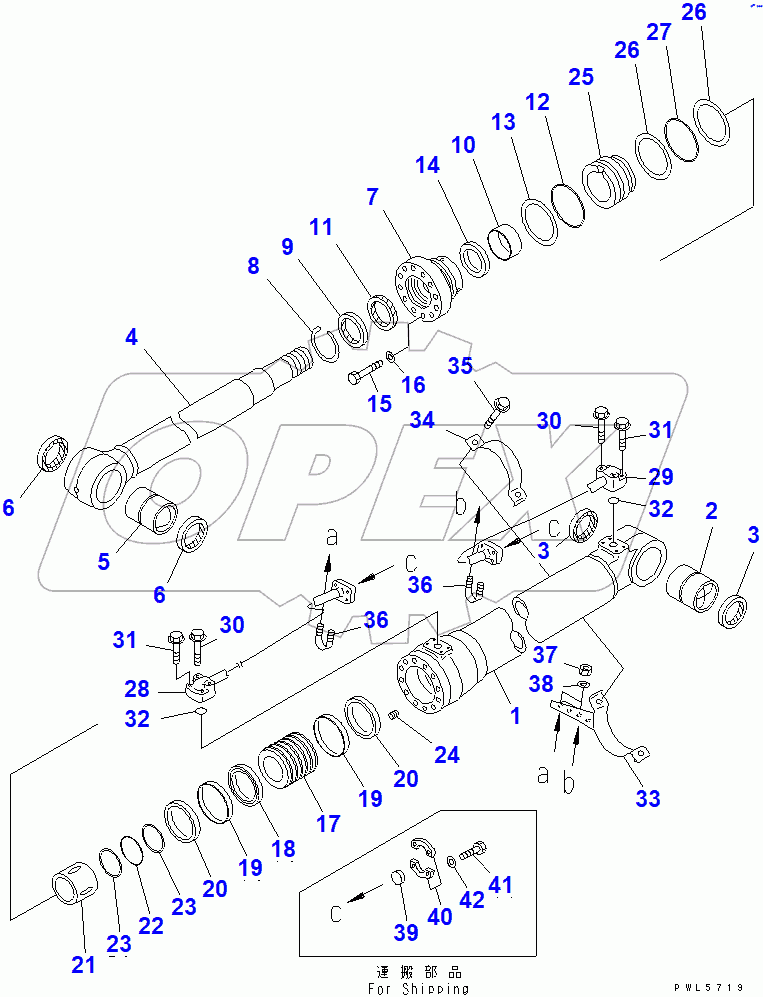  BOOM CYLINDER (100 HOURS LUBRICATING)