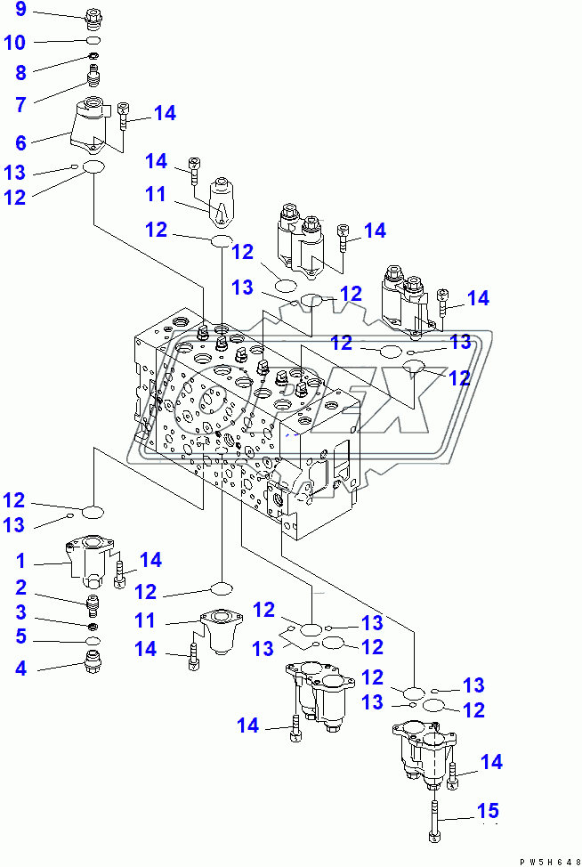  CONTROL VALVE (4/16)(200001-205850)