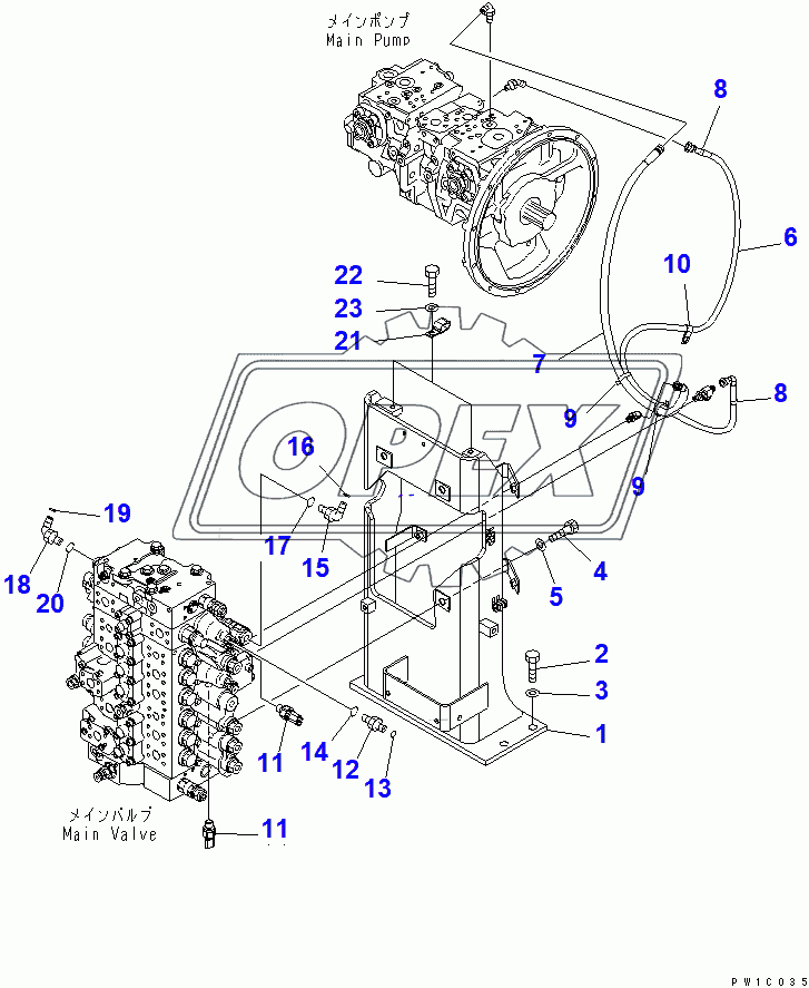  CONTROL VALVE (VALVE BRACKET) (1 ACTUATOR)