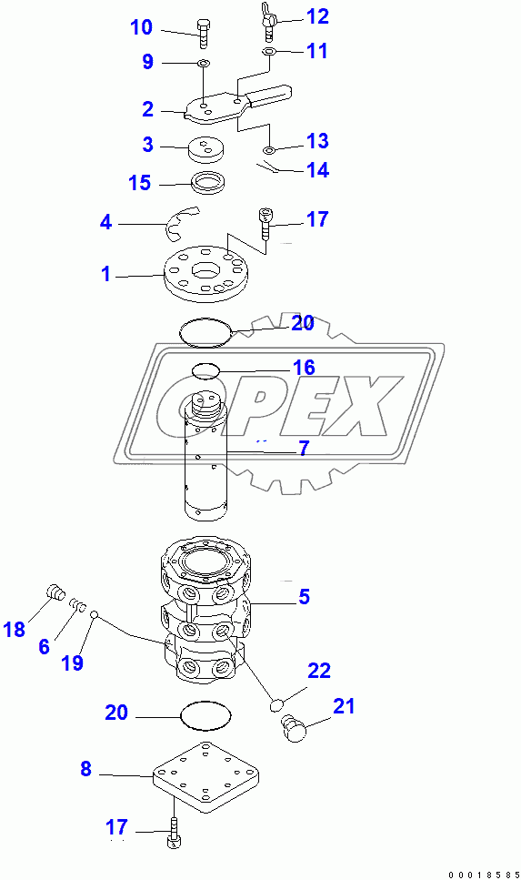  MULTI VALVE (ISO/BACKHOE CHANGE VALVE)(205249-)