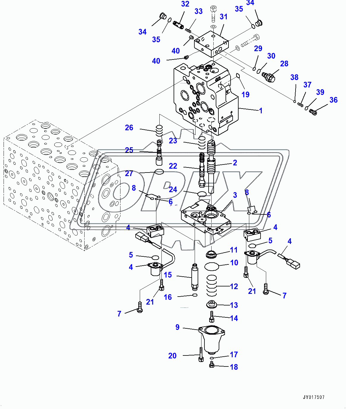  Control Valve, Inner Parts (13/20) (400001-)