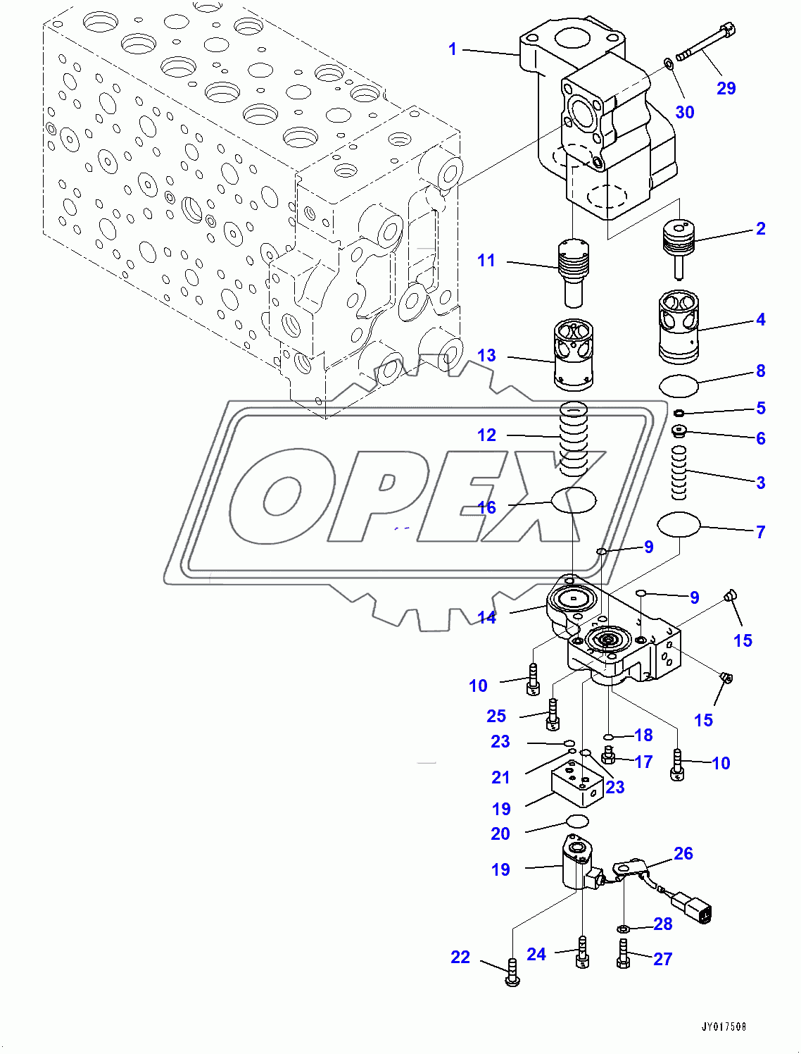  Control Valve, Inner Parts (15/20) (400001-)