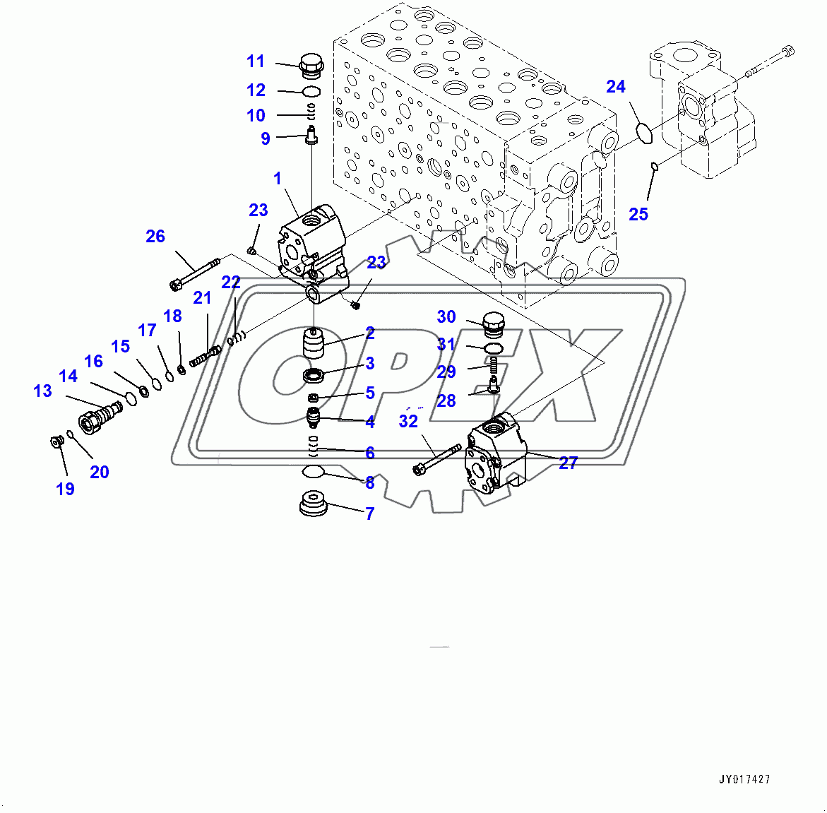  Control Valve, Inner Parts (16/20) (400001-)