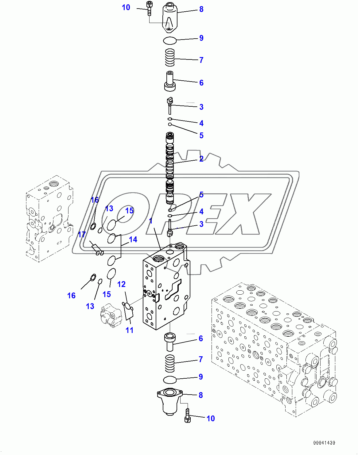  Control Valve, Inner Parts (17/20) (400001-)