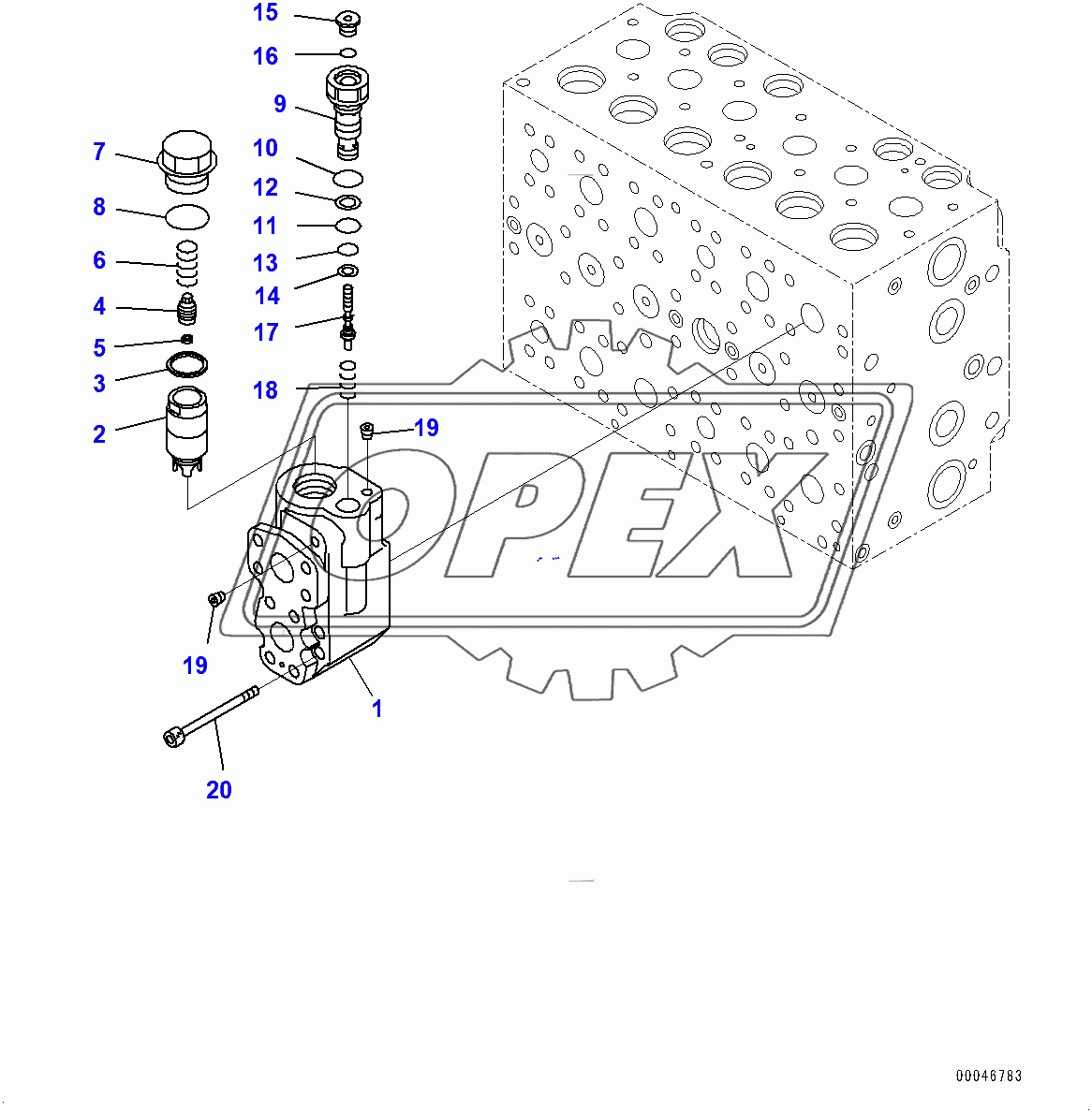  Control Valve, Inner Parts (20/20) (400001-)