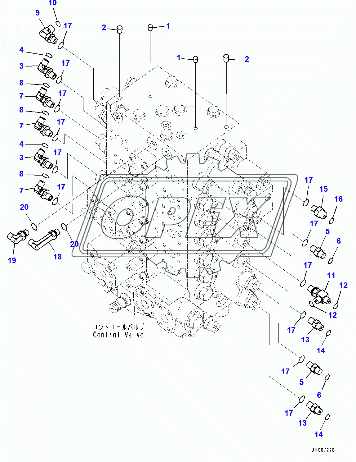  Control Valve, Connecting Parts (1/2) (400001-)