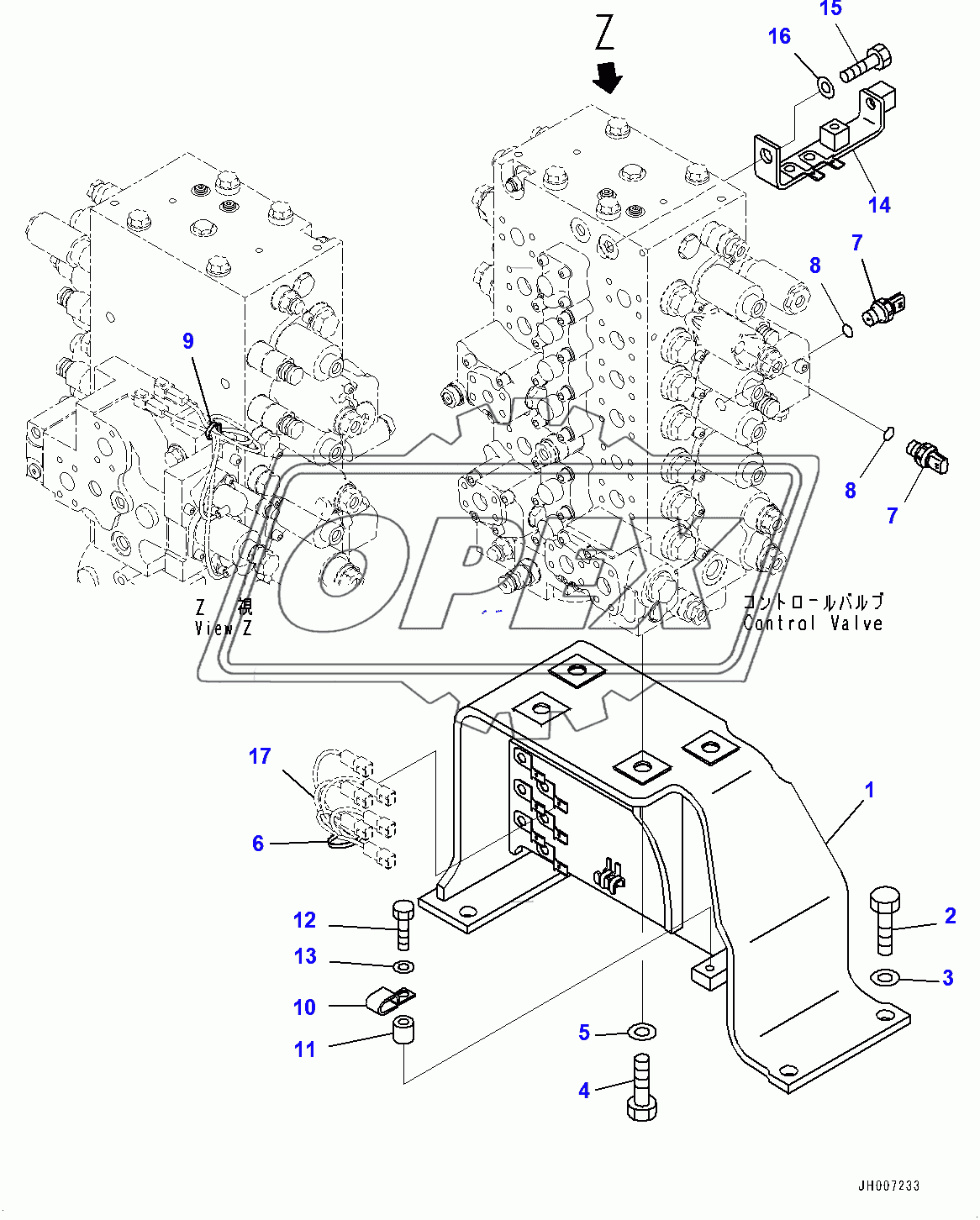  Control Valve, Mounting Bracket (400001-)