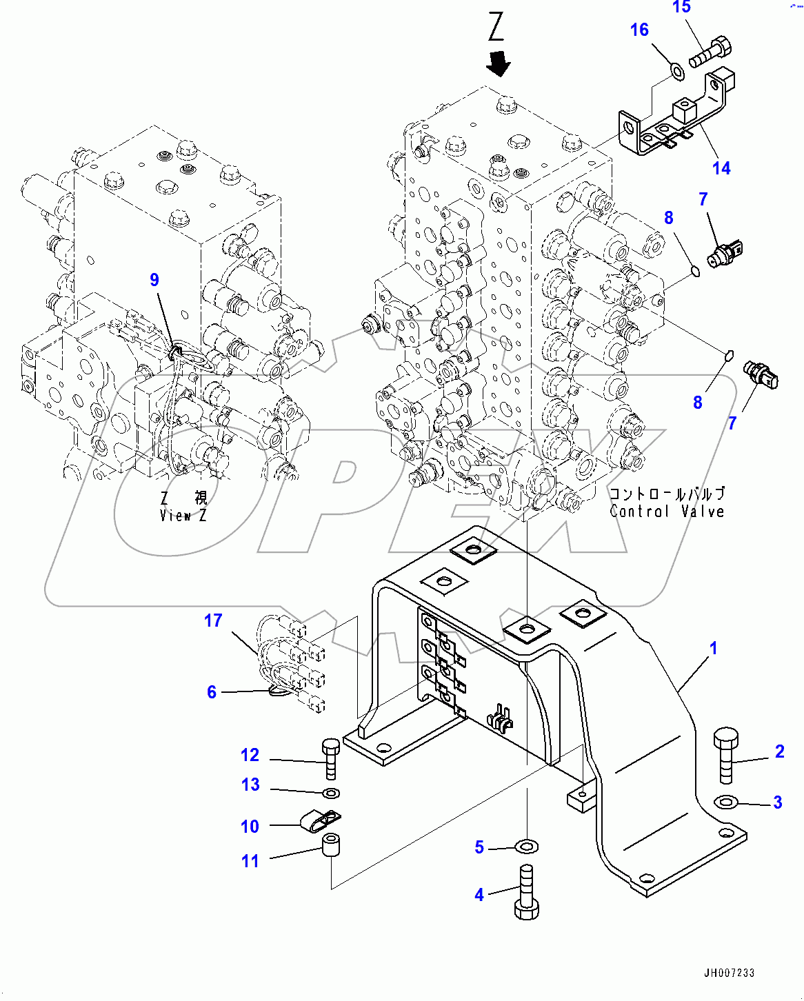  Control Valve, Mounting Bracket (400001-)