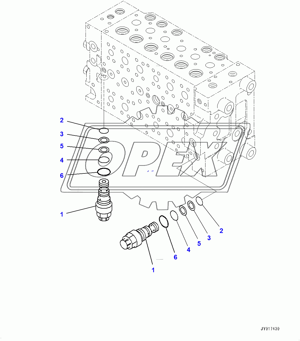  Control Valve, Inner Parts (8/17) (400001-)