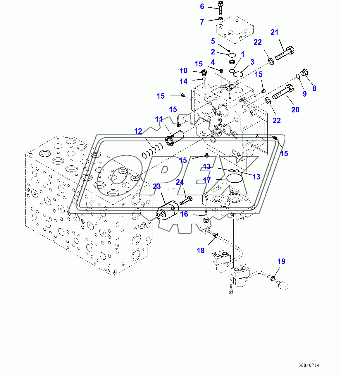  Control Valve, Inner Parts (14/17) (400001-)