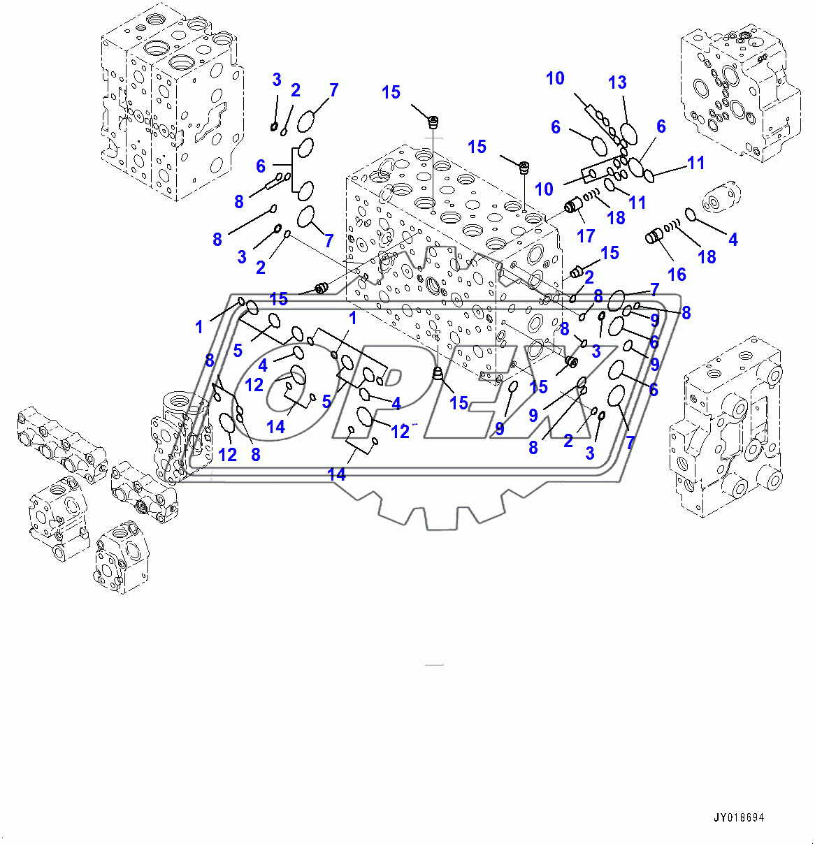  Control Valve, Inner Parts (5/22) (400001-400128)