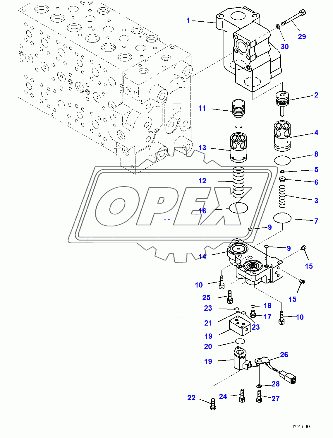  Control Valve, Inner Parts (15/22) (400001-400128)