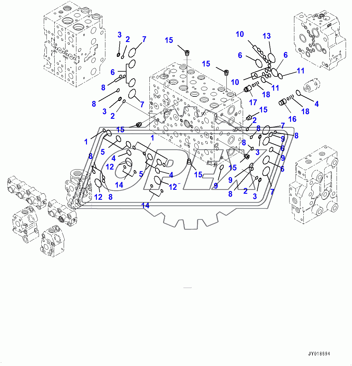  Control Valve, Inner Parts (5/22) (400129-)