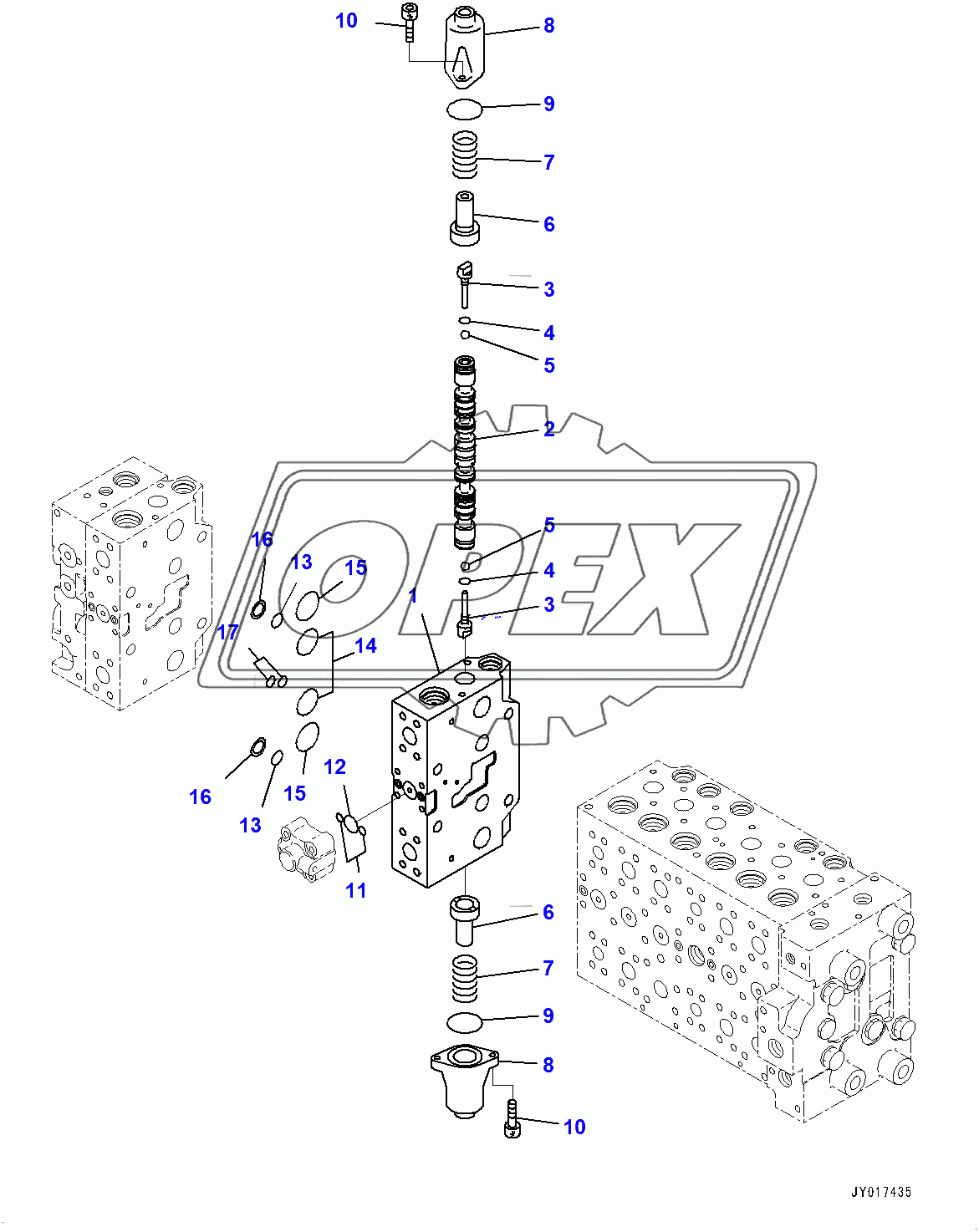  Control Valve, Inner Parts (17/22) (400129-)