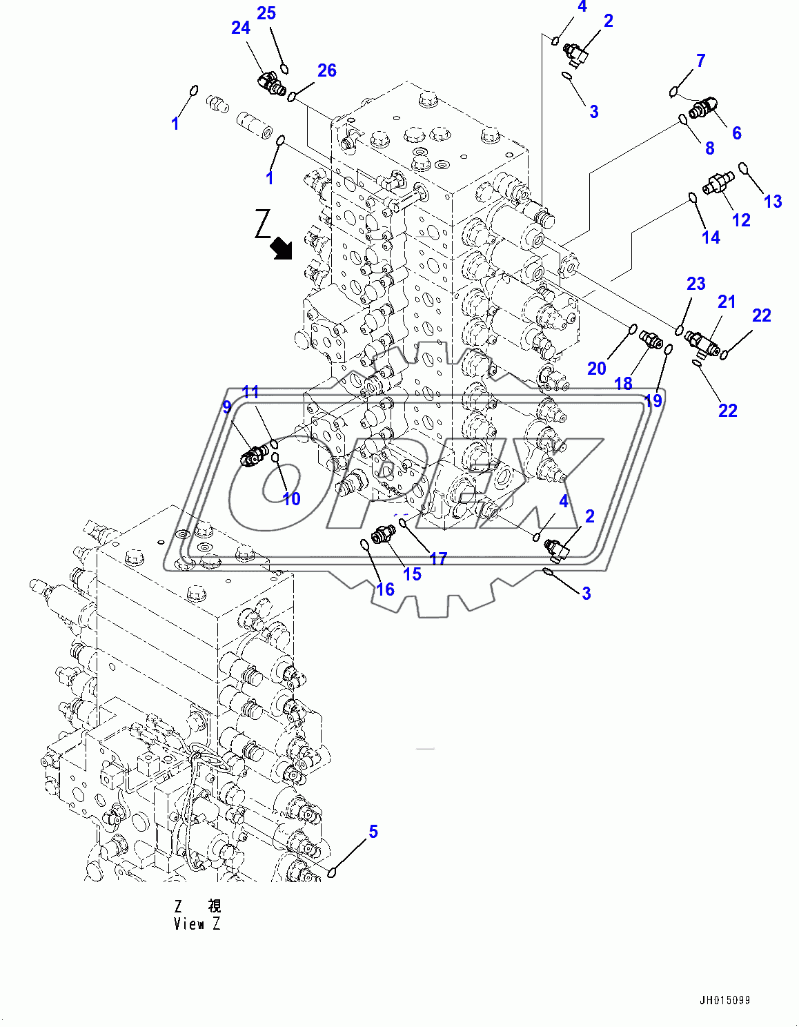  Control Valve, Connecting Parts (2/2) (400129-)