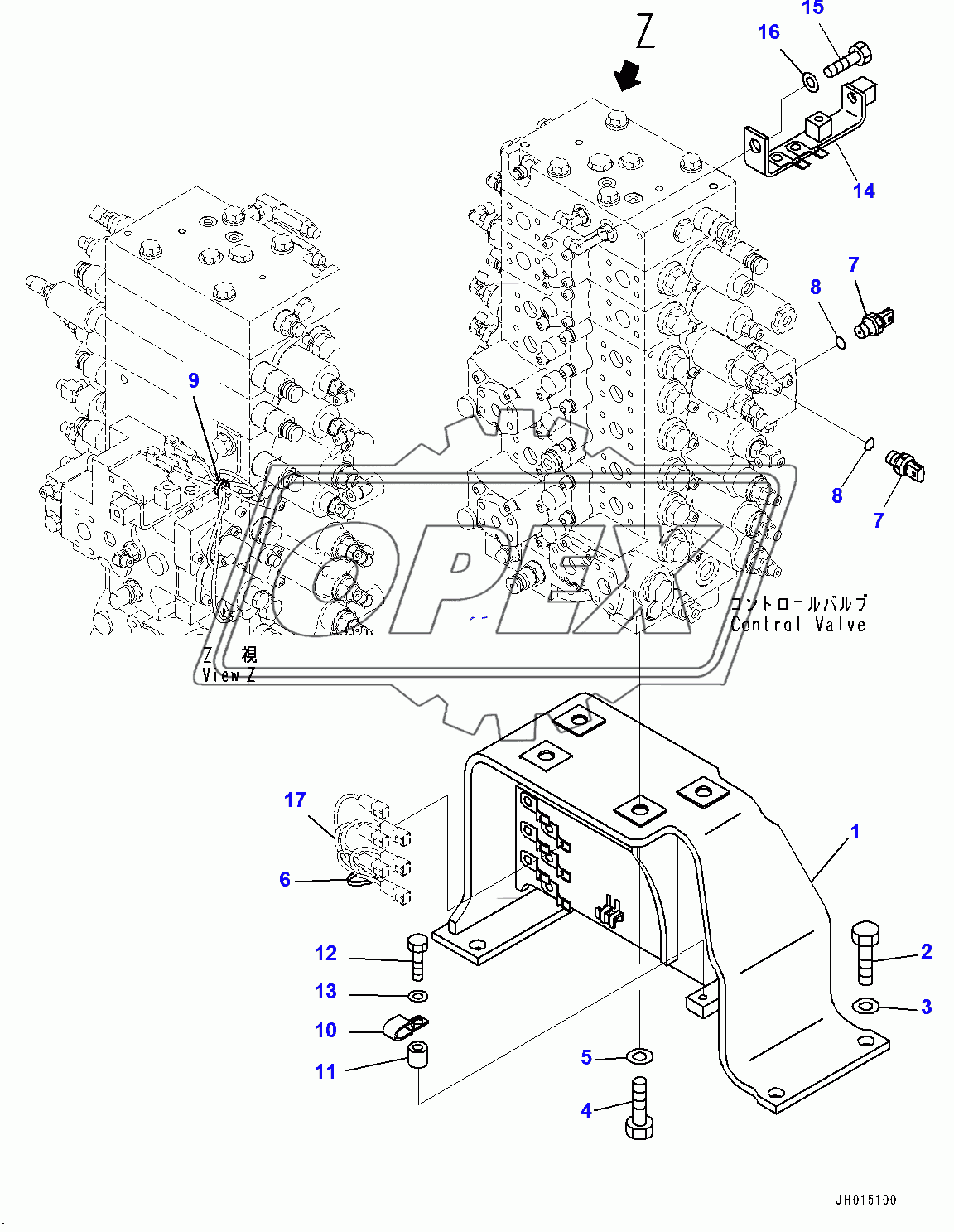  Control Valve, Mounting Bracket (400129-)