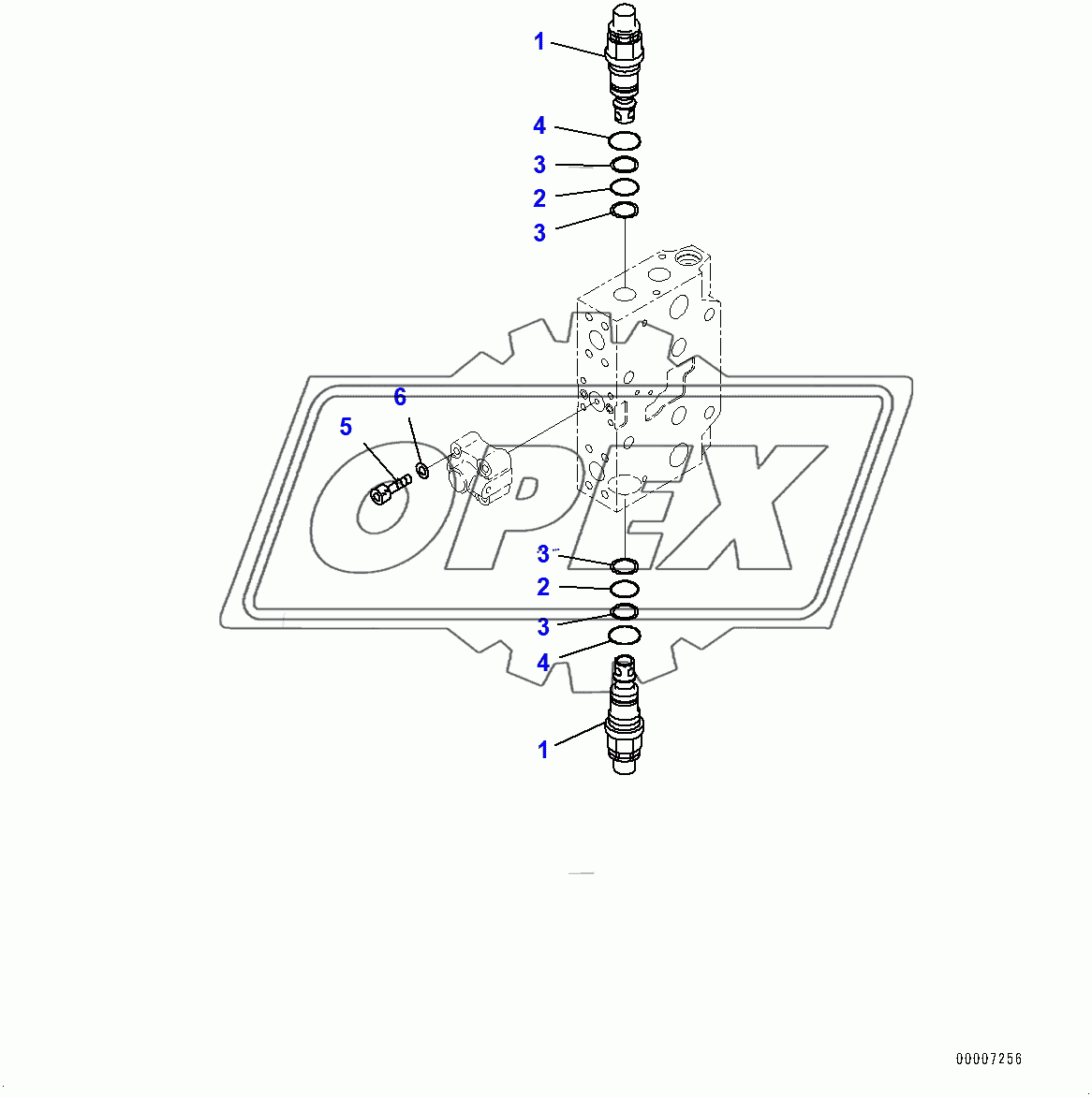  Control Valve, Service Valve (2/3) (400001-)