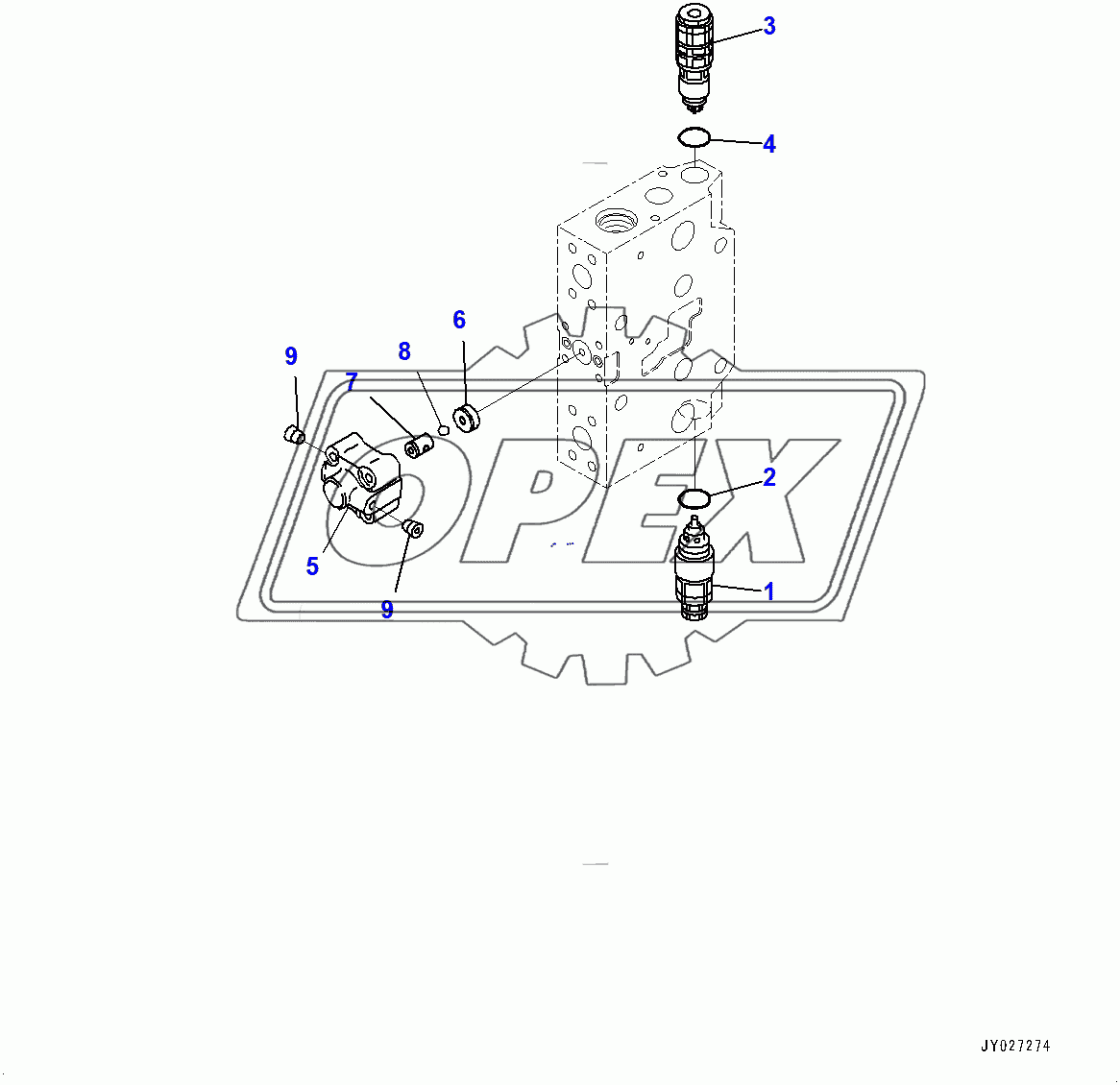  Control Valve, Service Valve (3/3) (400001-)