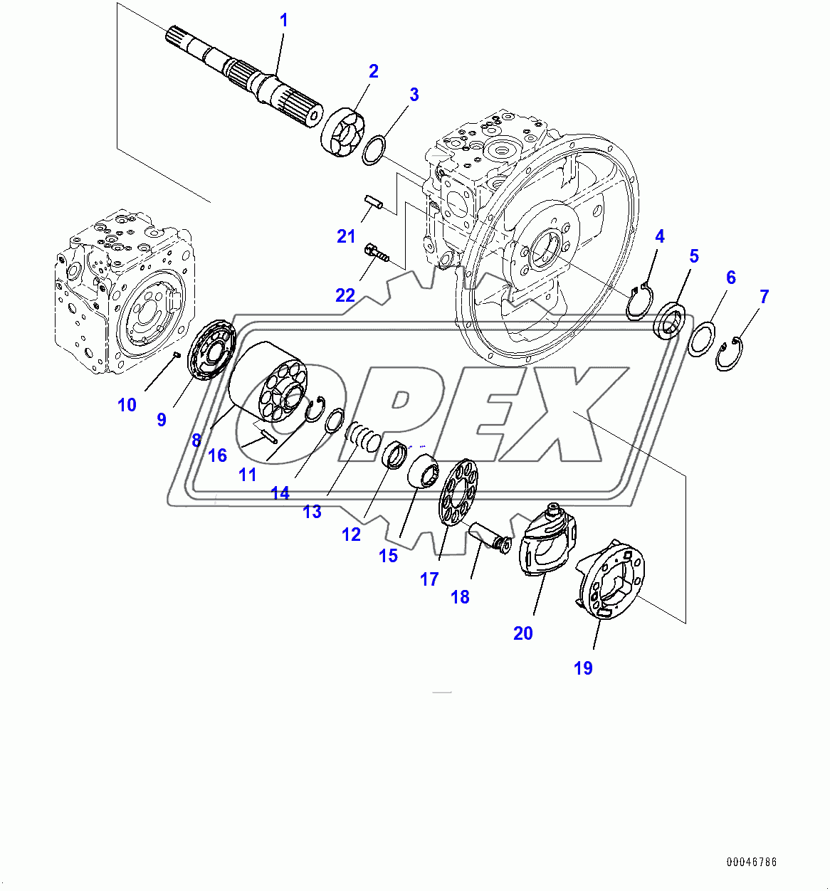  Piston Pump, Inner Parts (3/11) (400001-400014)
