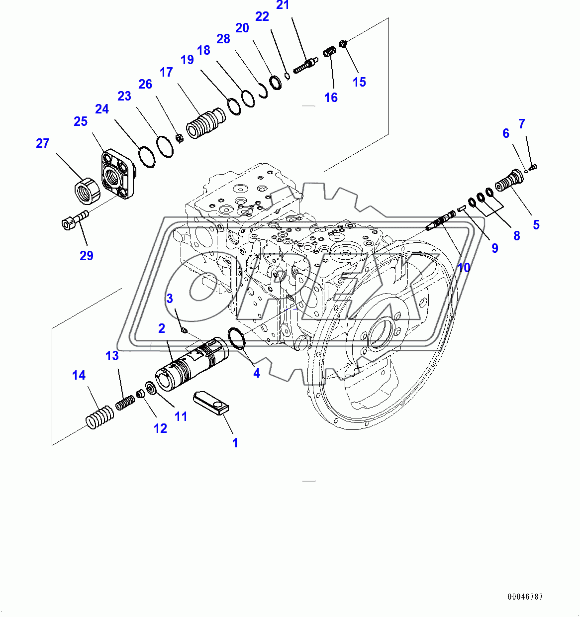  Piston Pump, Inner Parts (4/11) (400001-400014)