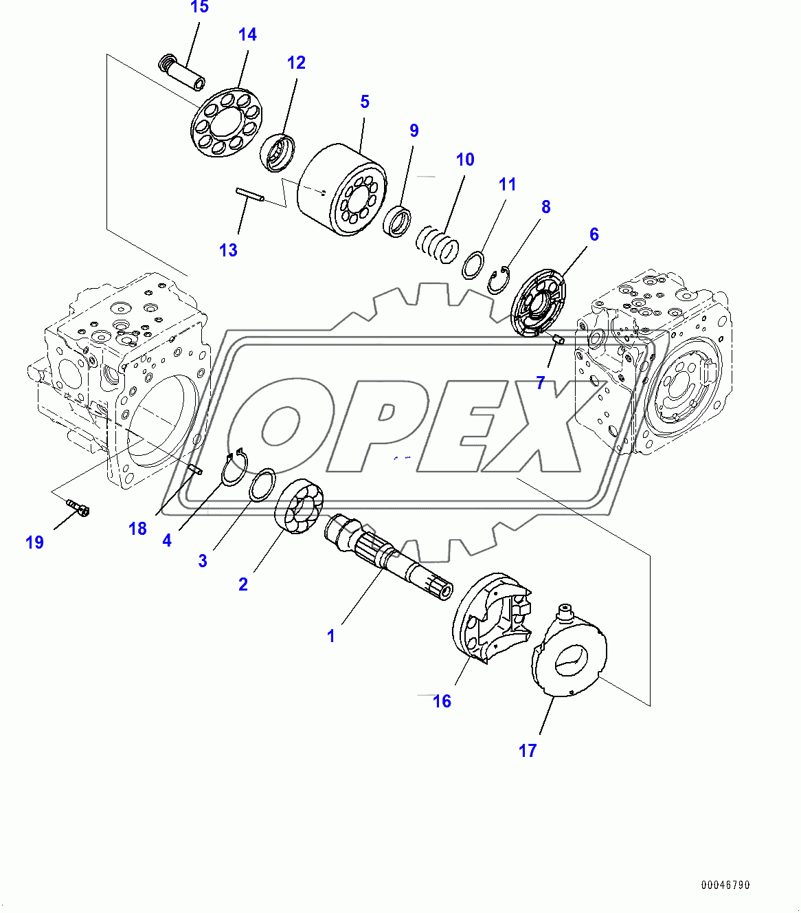  Piston Pump, Inner Parts (7/11) (400001-400014)