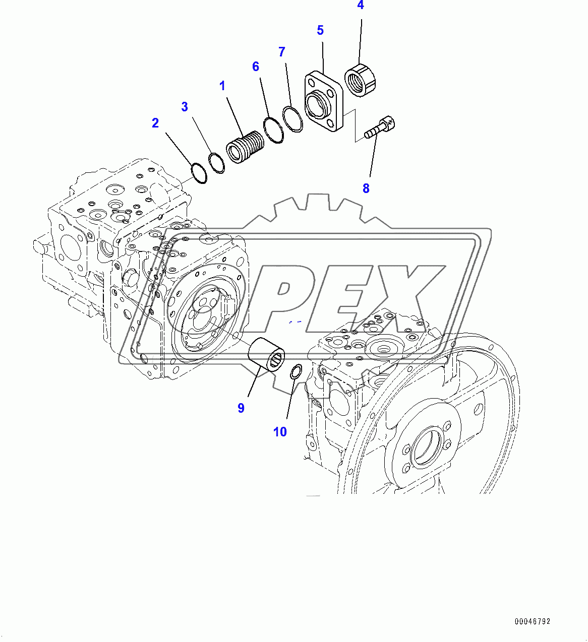  Piston Pump, Inner Parts (9/11) (400001-400014)
