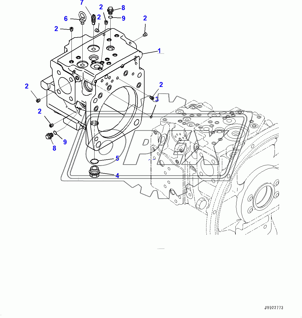  Piston Pump, Inner Parts (6/11) (400015-)
