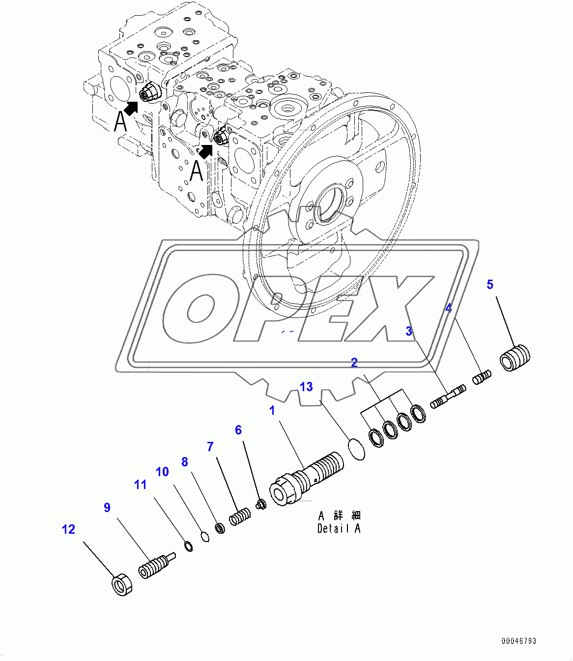  Piston Pump, Inner Parts (10/11) (400015-)