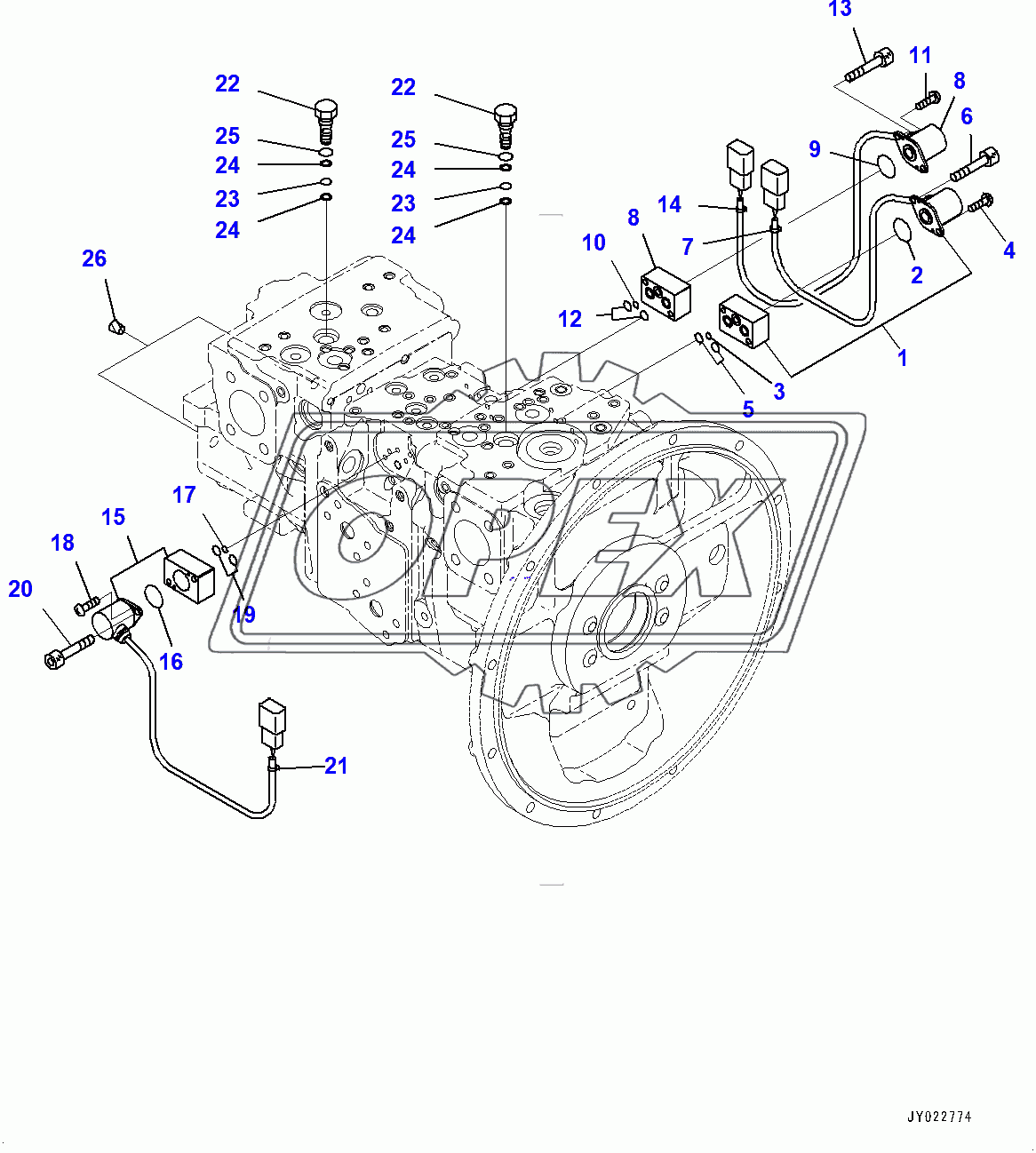  Piston Pump, Inner Parts (11/11) (400015-)