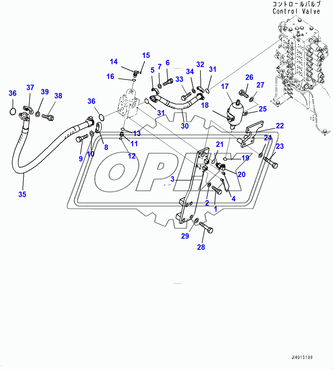  Actuator Piping, Main Piping, R.H. (400073-) 1