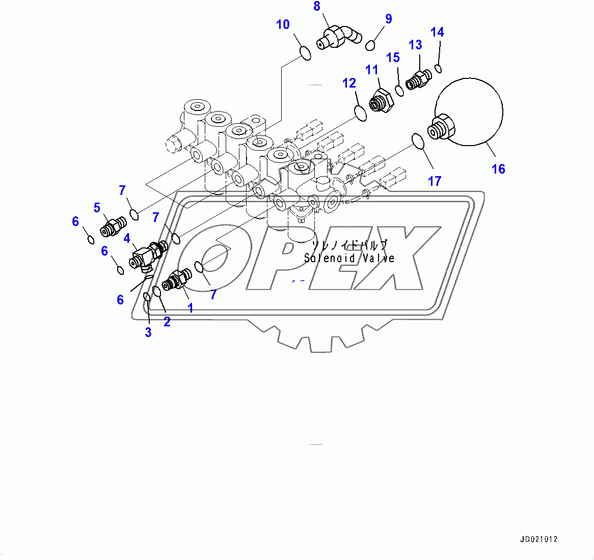  Solenoid Valve, Related Parts (400001-) 1