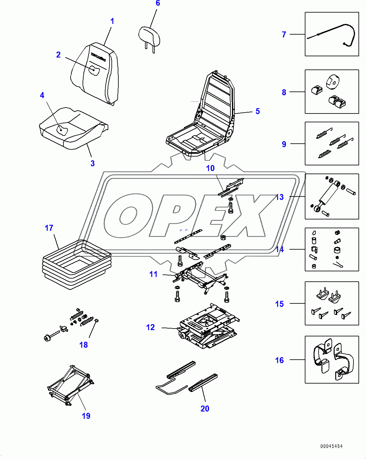  Operator's Seat, (1/2) (400001-)