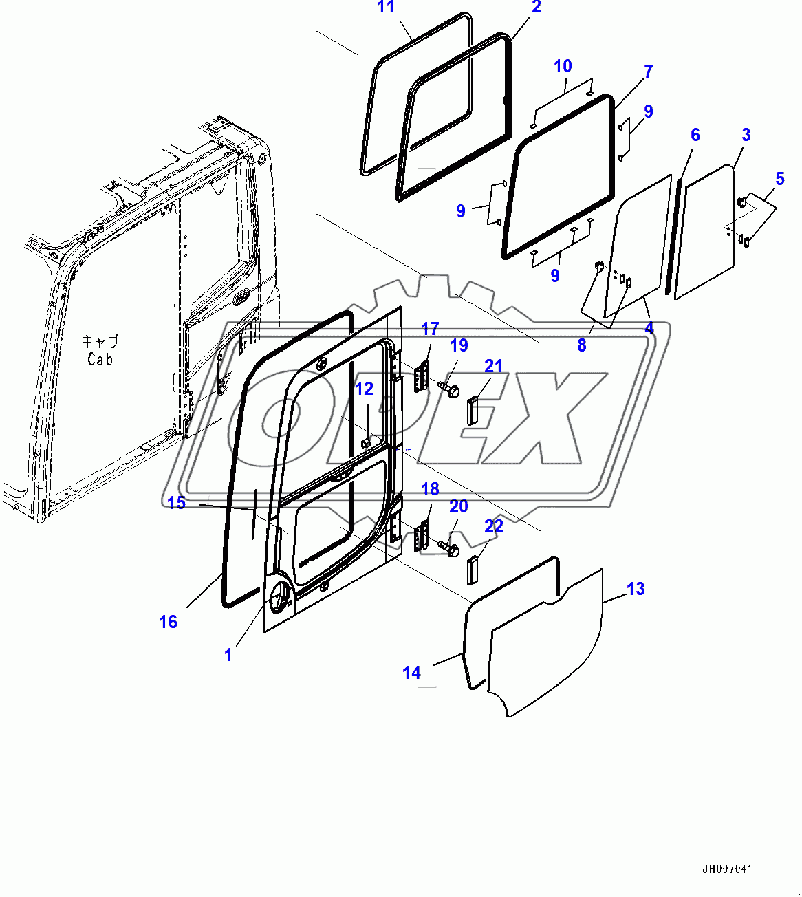  Cab, Door (400002-)