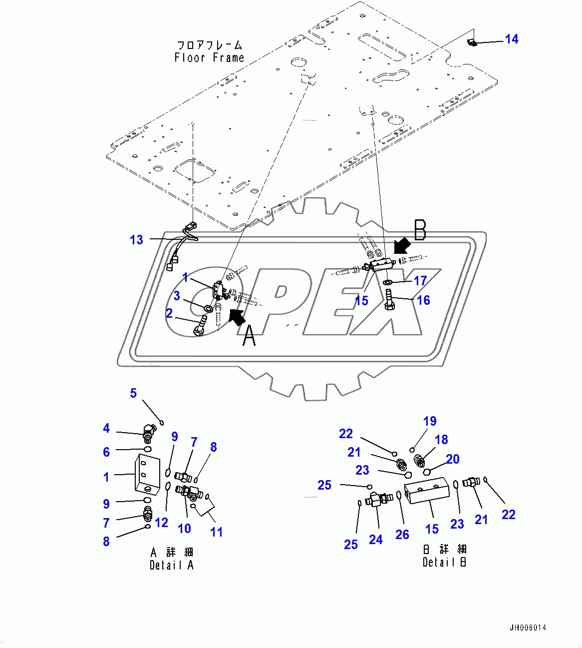  Cab, Floor, P, T Block (400002-)