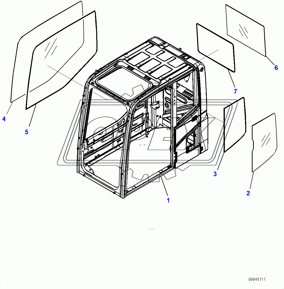  Cab, Cab Body and Window (400001-400001)