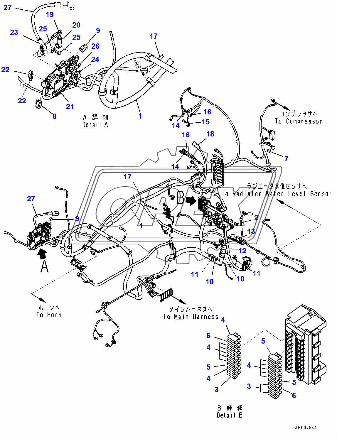  Cab, Floor, Wiring Harness (400001-400001)