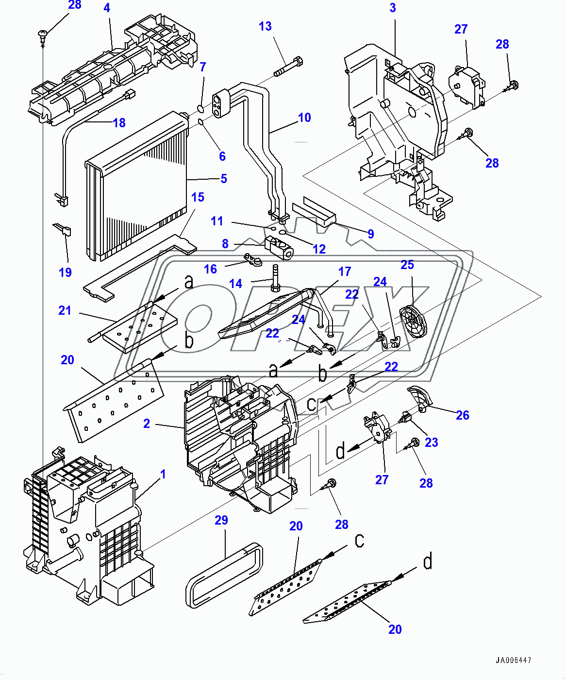  Cab, Inner Parts, Air Conditioner Unit (1/2) (400001-400001)