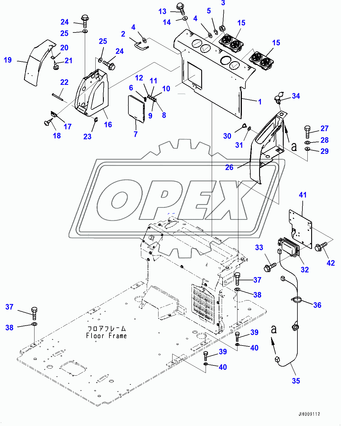  Cab, Cab In Parts, Rear Cover (400001-)