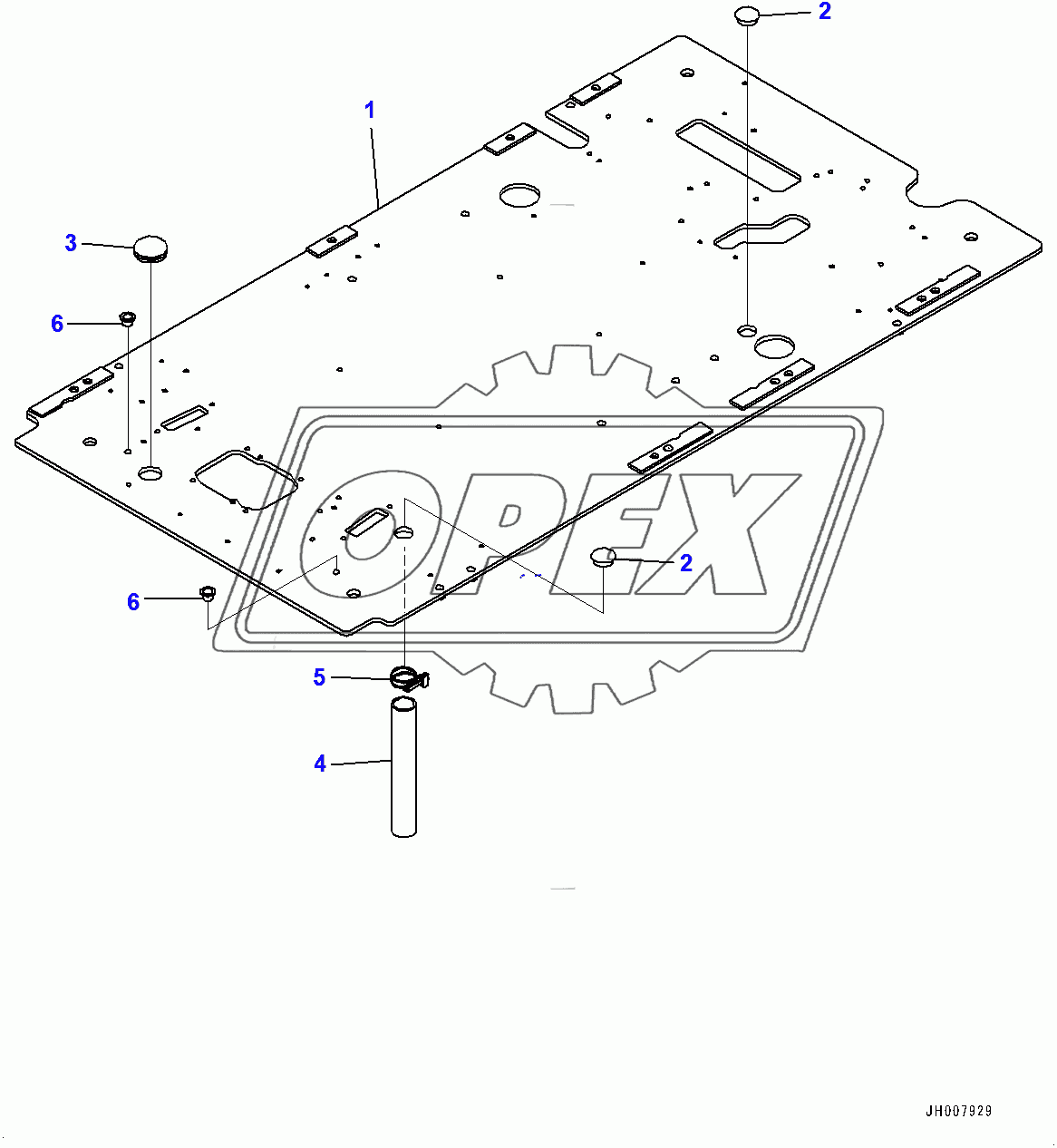  Cab, Floor, Frame (400001-)